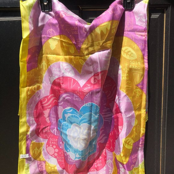 Expo 2014 Colourful Square Silk Scarf - Picture 17 of 17